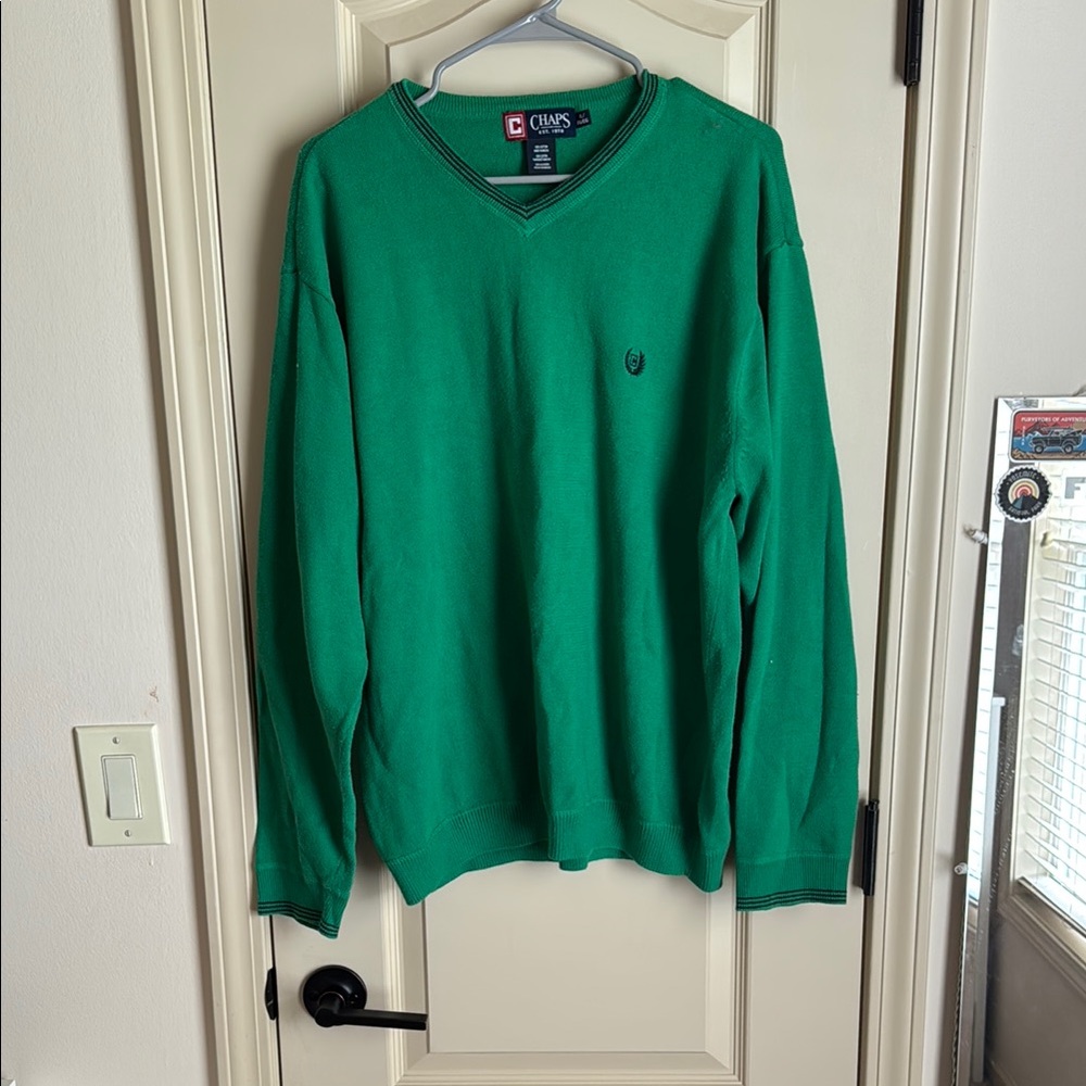 Chaps Men's Green Sweater